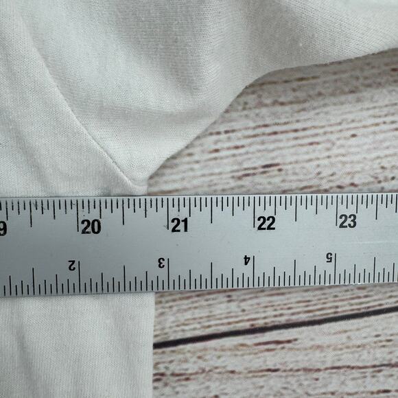 Vintage 90s Mike's Math Club Scholars T-Shirt Adult XL White Single Stitch - Picture 7 of 8